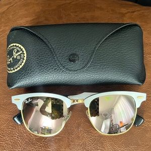 😎 RayBan Gold & Silver Mirrored Sunglasses